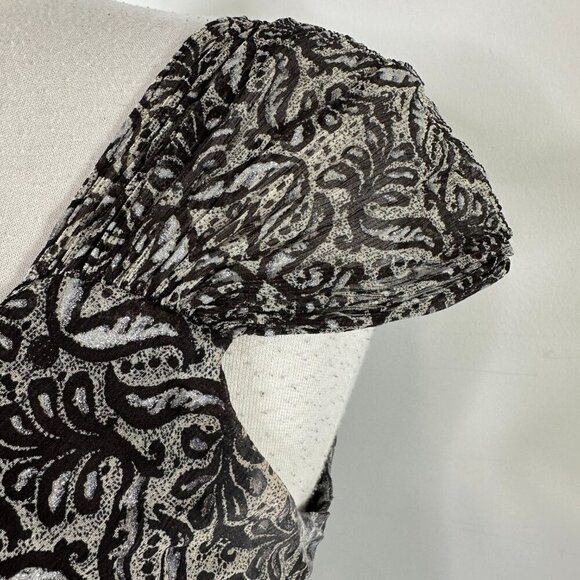 VTG Charter Club Midi Dress Sz 8 Floral V Neck Babydoll Sleeveless Fairy Preppy - Picture 3 of 13